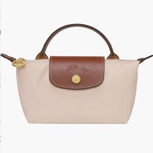 Longchamp Le Piliage Cosmetics case in Paper
